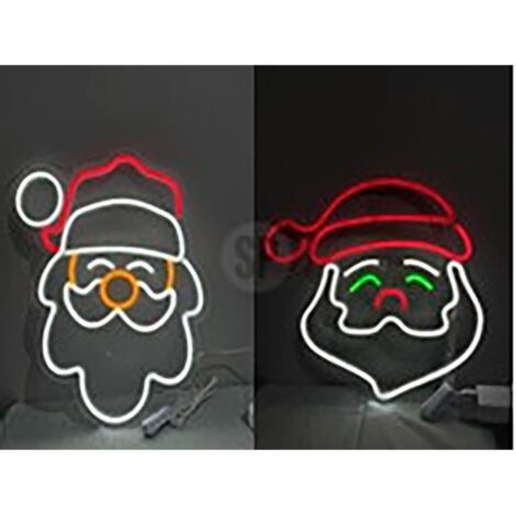 Figurine De Noël En Néon, 2 Modèles Différents (1/2)