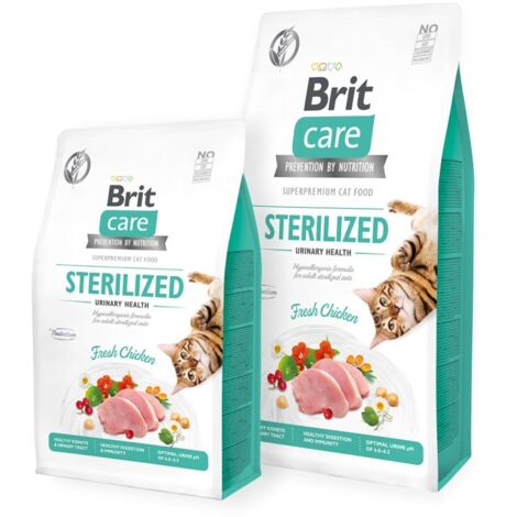 BRIT CARE Chat Sans céréales STÉRILISÉ URINAIRE 7 kg (1/2)