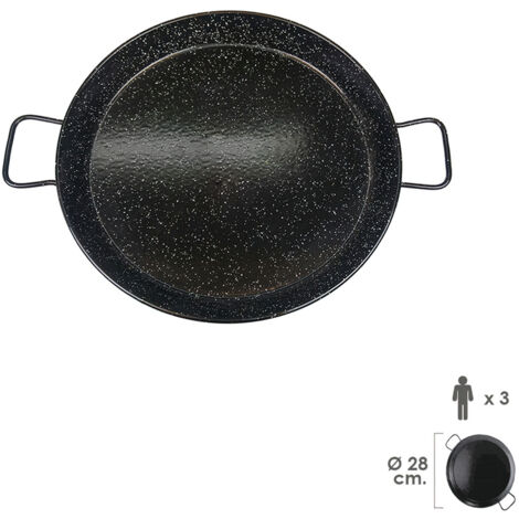 Paellera valencienne émaillée 3 personnes/28 cm.