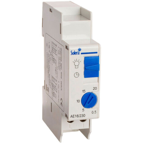 Minuteur Automatique Escalier - 1 Module Din. Solera Ae16/230 (1/6)