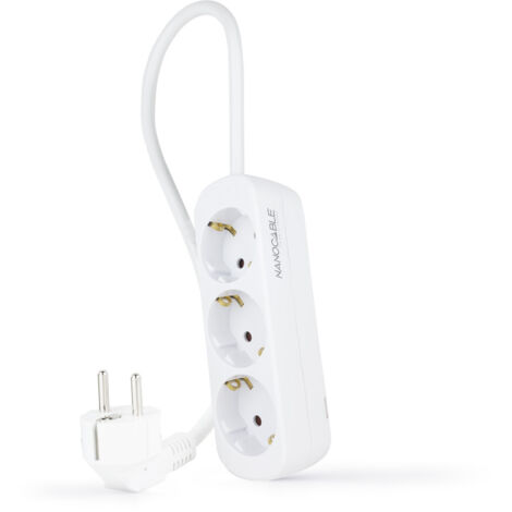 Base Multiple 3 Prises Câble 1,4m Blanc 10.38.0003-ns (1/3)