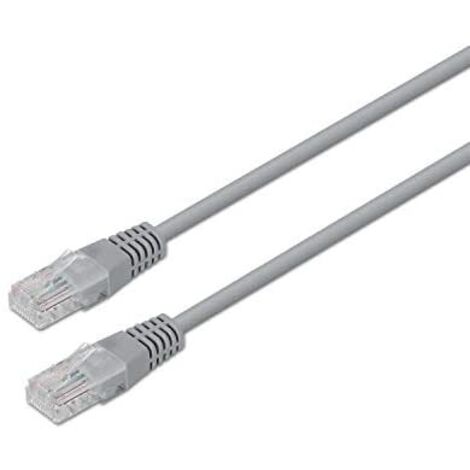 AISENS A135-0235 - Câble de raccordement RJ45 (15 m, 10/100/1000 Mbit/s, commutateur/routeur/modem/panneau de connexion/point d'accès/champs de connexion) Gris (1/2)