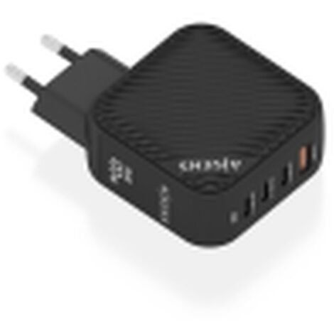 Cargador Gan de Pared Aisens ASCH-100W4P029-BK/ 3xUSB Tipo-C/ 1x USB/ 100W (1/2)