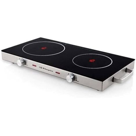Plaque de cuisson vitrocéramique Orbegozo PCE 6000, 2 plaques, 170 et 205 mm, 1 000 W - 1 800 W Offre exclusive (1/5)