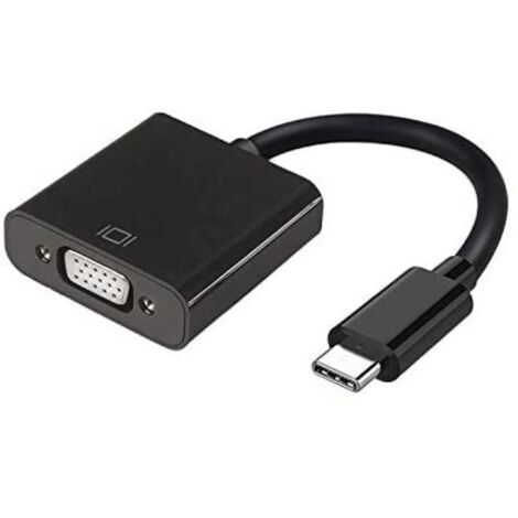 Aisens - convertisseur usb-c vers vga, usb-c/m-hdb15/h, noir, 15cm (1/2)
