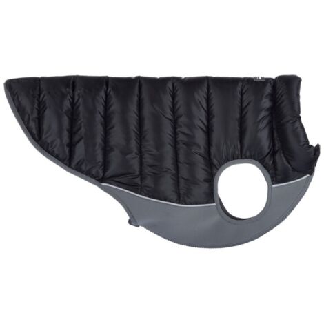 Red Dingo Puffer Dog Coat Noir Gris 40 cm (1/4)