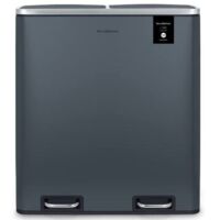 Poubelle à pédale Poubelle de tri 2 x 30L - N°906 édition gris foncé