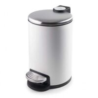 Poubelle blanche avec pédale 3L