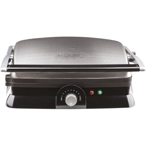 Grill Jata JEGR1595 - Parrilla eléctrica, 180º C, Estriadas
