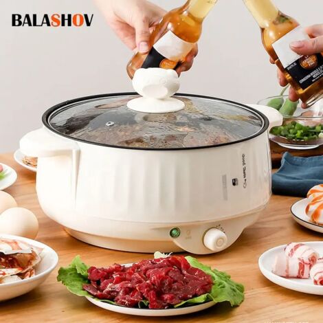 Cuiseur à riz électrique 1,7 L – Double couche avec revêtement antiadhésif – 400W/800W pour cuisson rapide – Isolation anti-brûlure