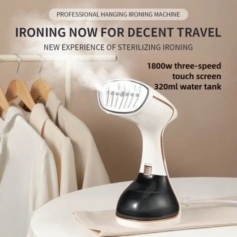 Défroisseur vapeur portable, fer à repasser électrique pour vêtements, machine à repasser portable à chauffage rapide, pour la maison et les voyages. (1/5)
