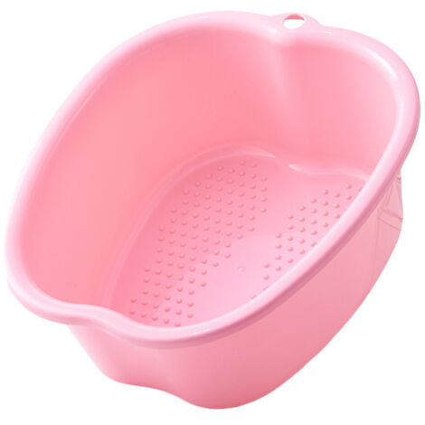 Bassin de Bain de Pieds, Spa d'eau et Massage des Pieds, pour Pédicures Tremper Les Pieds Détox et Massage, éPais et Robuste Bassine Pied Parfait Pour Tremper Les Pieds (Pink) (1/4)