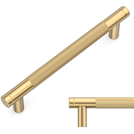 10 Pièces Poignee de Meuble Cuisine Or Champagne 128mm Poignées Meubles avec Vis, pour Bureaux, Tiroirs, Armoires, Placard (1/4)