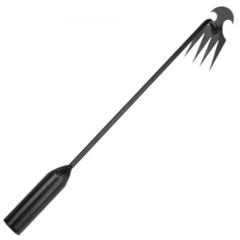 50cm Desherbeur Manuel, Outil de Désherbage Manuel à Quatre Dents, Arrache Mauvaise Herbe Jardinage, Outil Désherbage en Acier Inoxydable pour Enlever Racines Mauvaises Herbes (1/4)
