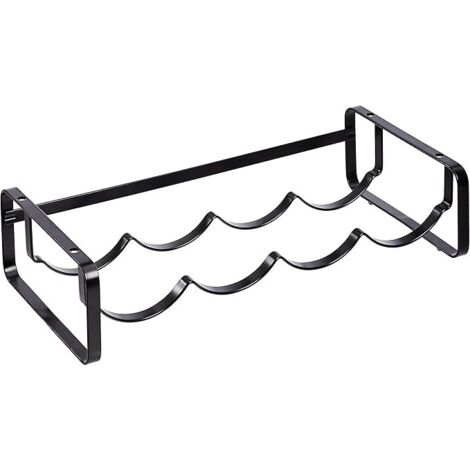 Range-bouteilles empilable pour table, Noir, 9.5P x 40l x 20H centimètres (1/5)