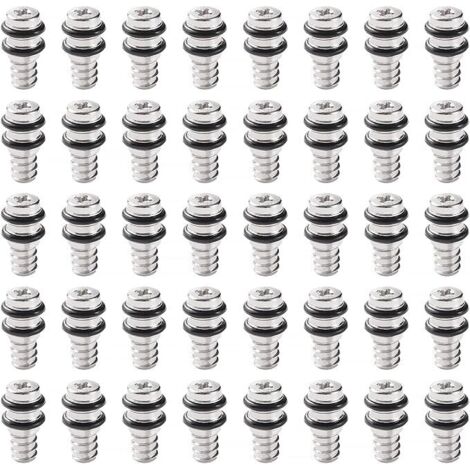 40 Pièces 18x6 mm Métal Taquets d'Étagère, Goupilles de Support D'étagère, pour Meubles de Bibliothèque D'armoires de Cuisine (1/5)