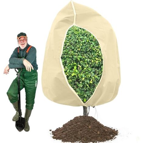 200x240cm Voile Hivernage Plante Exterieur 80g/m², Housse Hivernage Plante, avec Fermeture éclair et Cordon de Serrage, Housse d'hivernage Plante Réutilisable (200x240cm, 1 pièces) (1/5)