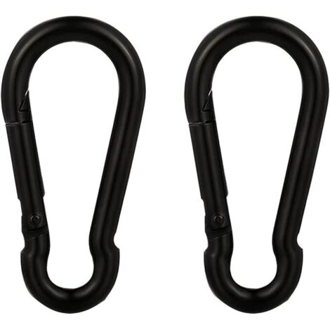 2PCS Mousquetons Robustes en Acier Inoxydable 304 pour Lextérieur, Le Camping, la Randonnée (1/5)