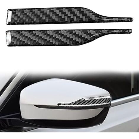 2 PCS Protecteurs De Bord Porte Protection des Rétroviseurs en Fibre De Carbone Protection Portiere Voiture Anti-Rayures Protecteur Garniture Autocollant Fibre De Carbone pour Rétroviseur