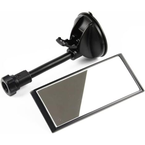 Rétroviseur De Voiture Universel, Rétroviseur Conduite Accompagnée Rétroviseur Intérieur De Voiture à Ventouse, Réglable à 360 Degrés Miroir De Courtoisie pour Voitures, SUV, Camionnettes(Noir) (1/5)