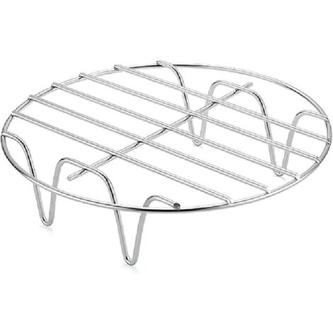 Grille Ronde pour Air Fryer – 19 cm - Accessoire en Acier Inoxydable pour Friteuse à Air