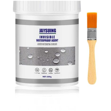 Liquide d'étanchéité transparent 300g – Agent imperméable silicone pour salle de bain, murs et toits – Résistant aux températures extrêmes (1/5)