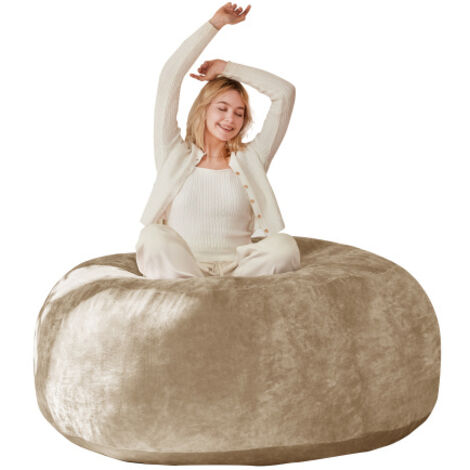 Pouf 1.8 m canapé adulte fauteuil lecture moelleux confortable chambre balcon (1/3)
