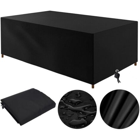 Houhence – Housse salon de jardin imperméable 210x110x70cm – Tissu Oxford anti-UV et résistant aux déchirures – Protection optimale pour meubles rectangulaires