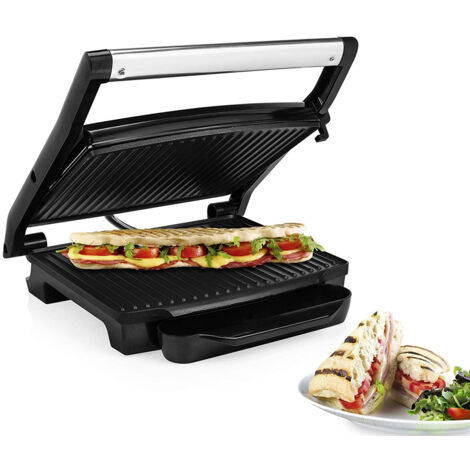 Elektro Kontaktgrill, Low Fat Multigrill mit Thermostat, 2000Watt, 30x24cm