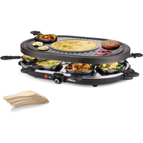 PRINCESS Raclette-Grill 162700, 1200 W, 8 Personen