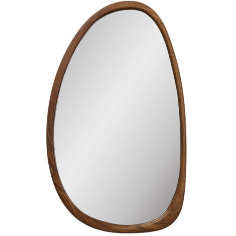 Miroir mural en bois marron LUXON – L 38.5 × H 64.5cm (1/3)