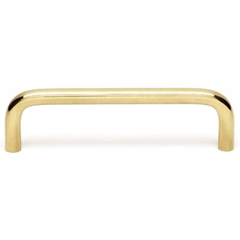 Designer-Möbelgriff, Lochabstand 128 mm, für Küche, Bad, Regal, Aluminiumlegierung, Gold, 2 Stück