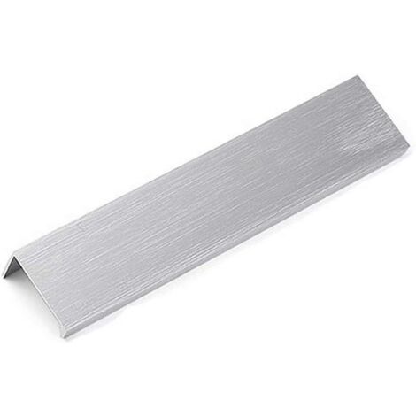 Küchenschrankgriff, silberner Einbaugriff, versteckter Türgriff aus Aluminiumlegierung, 2 Stück, Lochabstand 160 mm (1/5)