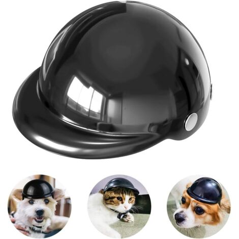 M-Dog Helm Haustier Motorradhelm Sicherheitskappe für Hund Katze Fahrrad Radfahren Hundehelme für Motorräder Hundehut für Fahrrad Kleine Größe