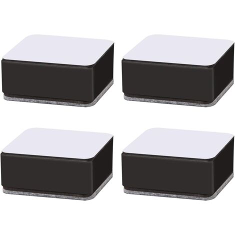 Möbelerhöhungen, Bettmöbelbeine, Hubtisch, Schlafsofa, Betterhöhung, Betterhöhungen aus Kohlenstoffstahl, selbstklebende Möbelerhöhung für Sofa, Couchtisch, Schrank, Bett, Schreibtisch, 4 Stück