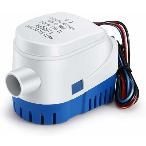Bilgenpumpen, 12 V 1100 GPH Automatische Bilgenpumpe Automatische leise Flüssigwasserpumpe für Schiffs-Bilgenpumpe Wasserpumpe für Boote, Teiche, Pools (1/5)