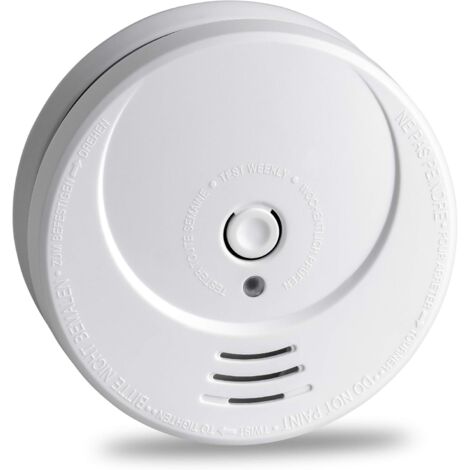 2 Stück Rauchmelder, Photoelektrische Lithiumbatterie, lange Lebensdauer 10 Jahre, Feueralarm GS506G