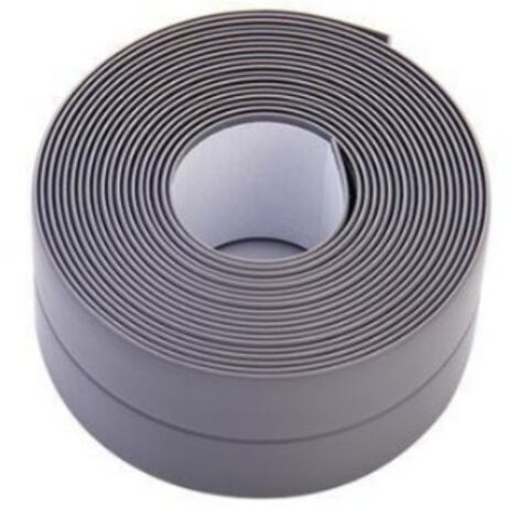 Stück (grau) Rollen wasserdichter Dichtungsstreifen, Badezimmerdichtung, selbstklebendes PVC-Dichtungsband für Küche, Toilette, Badewanne