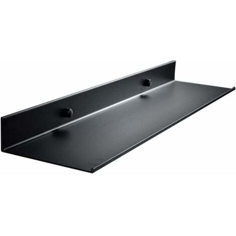 Estante de ducha, estante flotante de pared, organizador de ducha, estante de ducha negro, 1 pieza (1/5)