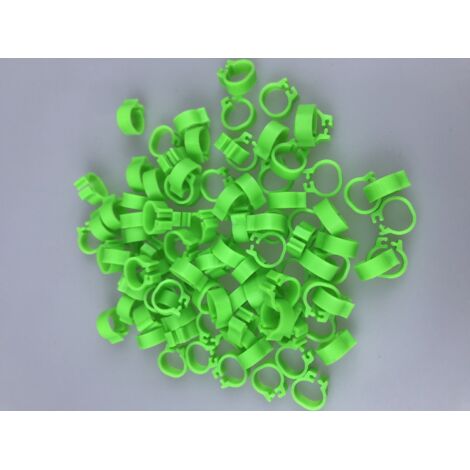Vogelfußring, 8 mm, 001–100 Nummern, Taubenidentifikation, Geflügelbedarf, Clip, Taubenring, Taubenbeinring (grün)