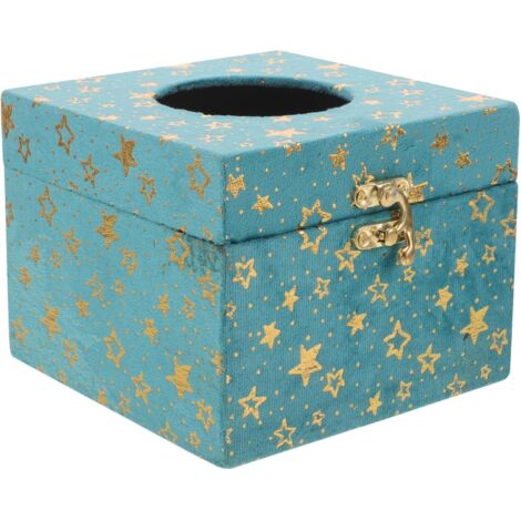 Scatola Porta Fazzoletti Quadrata Design Elegante Stile Retrò - Kosmetiktücher-Box In Bianco Per Arredamento Casa, Regalo Originale