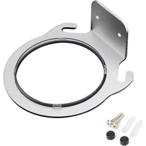 Wandmontierter Haartrocknerhalter aus Aluminium, 8 cm (Farbe: Silber) (1/5)