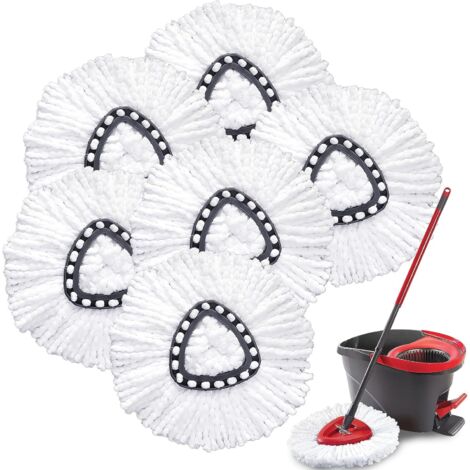 Leifheit Ersatzkopf Disc Mop, mit saugfähiger Microfaser, mit hoher