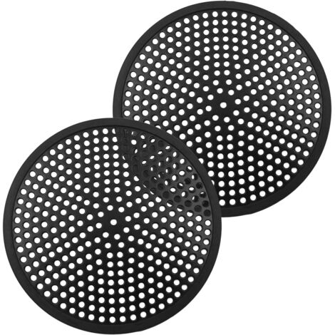 2er-Pack Haarfänger aus Silikon und Edelstahl für Bad / Küche / Wohnung / Boden, universeller Haarfilter für Badezimmer (schwarz) (1/5)