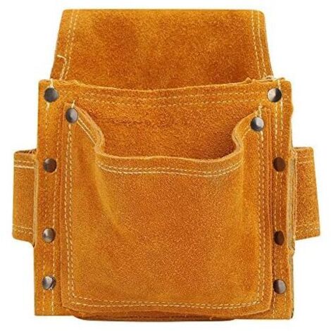 Multifunktionale Werkzeugtasche, Gürteltasche, robuste Werkzeugtasche, Hüfttasche, strapazierfähiges Rindsleder, Werkzeugaufbewahrung (1/5)
