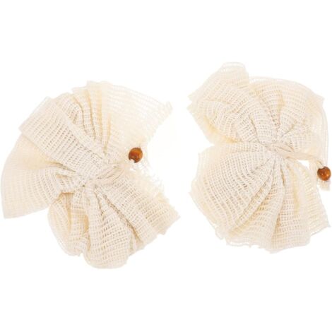 Set mit 2 blütenförmigen Badeschwämmen, Handtuch, Luffa, für Bad, Luffa, Schwamm, Spülmittel, Luffa, Ramie, bequem (1/5)