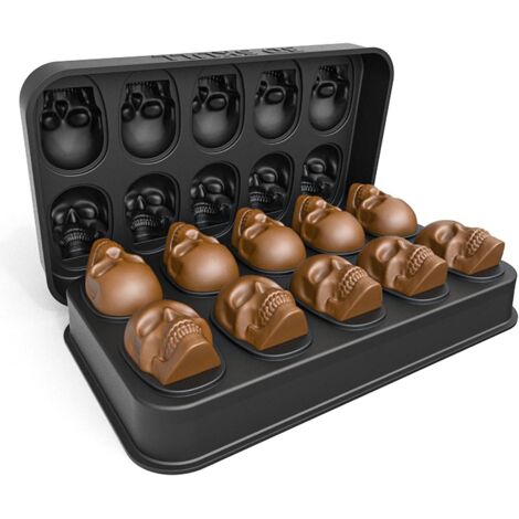 Totenkopf-Eiswürfelform, neue Eismaschine für Whiskytrinker und Kellner