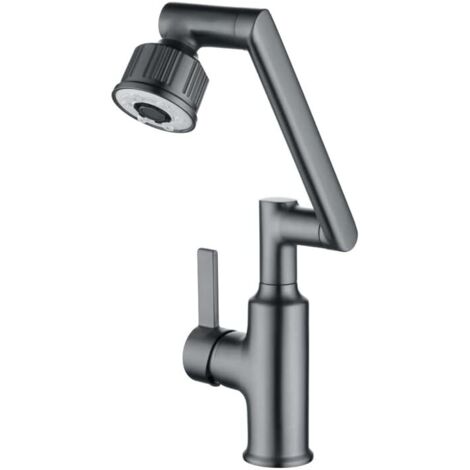 Schwenkbarer Wasserhahn für Bad und Küche, grau (1/5)