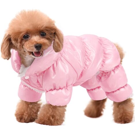 Hundemantel, warme Hundejacke, Wintermantel, Schneeanzug für Hunde, wasserdichte Daunenjacke in Größe M (1/4)