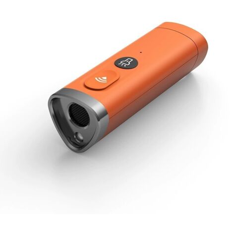 Ultraschall-Taschenlampe zur Hundeabwehr, orange, 14,1 x 4,6 cm, 1 Stück, tragbares Hundetrainingsgerät, gegen Bellen. (1/5)